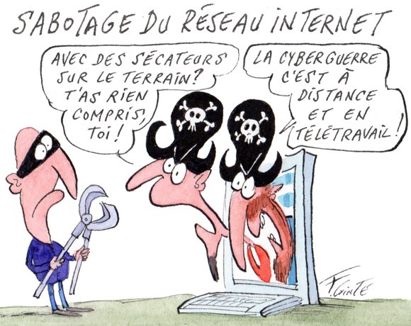 Dessin: Les backbones Internet français ont-ils été sabotés ? 